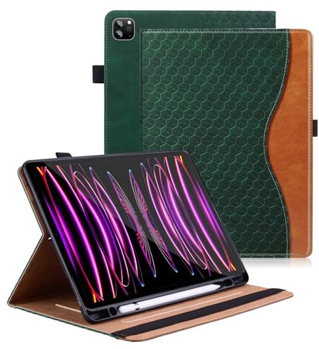 Vkooer Custodia iPad Air 5th/4th con portapenne - 2022/2020 10,9 Pollici, iPad PRO 11 Pollici 4th/3rd/2nd/1st Cover Folio in Pelle con Supporto Multi-Angolo di spegnimento/riattivazione AUT
