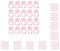 10 set 100x Glue Rings Lash Glue Cups for Tattoo Volume Lash Makeup Pink, 2.3x5.1 cm