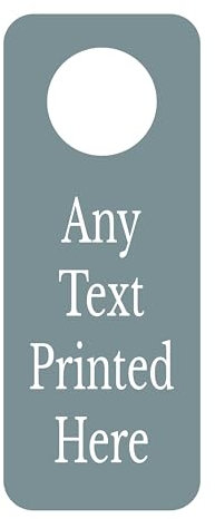 1stclassgifts Personalised Door Hanger Sign Metal Aluminium Bedroom Door Sign Selection Of Colours Available (UV PRINTED) (Grey Blue)