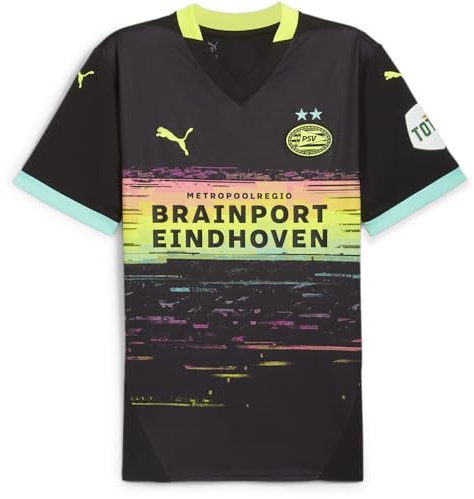 PUMA Herren PSV Auswärtstrikot 2024 2025 Erwachsene, Schwarz , M
