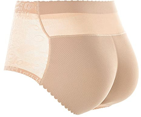 SUIUOI Damen Push Up Hose Butt Lifter,Push up Unterhose Po Unterhose Nahtlos Padded Miederhose Unterhose Nahtlos Padded Miederhose Damen Bauchweg Stark Formend Hip Enhancer Shapewear Miederpants