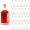 casavetro Nocturne-HGK Lot de 24 bouteilles en verre de 250 ml 0,25 l pour eau-de-vie, jus, vin, liqueur (24 x 250 ml)