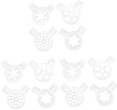MAGICLULU 12 Pz ugello della macchina per il gelato Ugelli per modellare il gelato Ugello per gelatiera Accessori per gelatiera Ugelli per gelatiera Gelataio ugelli riutilizzabili plastica