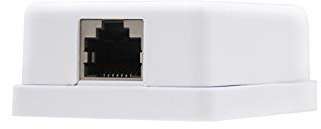 Roseta de superficie RJ45 CAT.6 UTP, 1 toma, color blanco, ideal para redes de datos en oficinas y hogares.