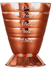 Bar Cocktail Jigger Three Scales Coffee Measuring Jigger Magic Jigger Stainless Steel Practical Measure Jigger Bar Tool(Brass)