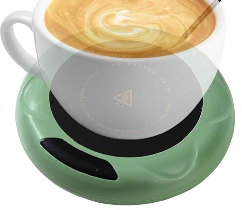 Smart Coffee Cup Warmer, Electric Beverage Warmer with Auto Off, 3 Temperature Settings for Desk and Home Use, Perfect for Coffee, Tea, and Water in Studio or Environments