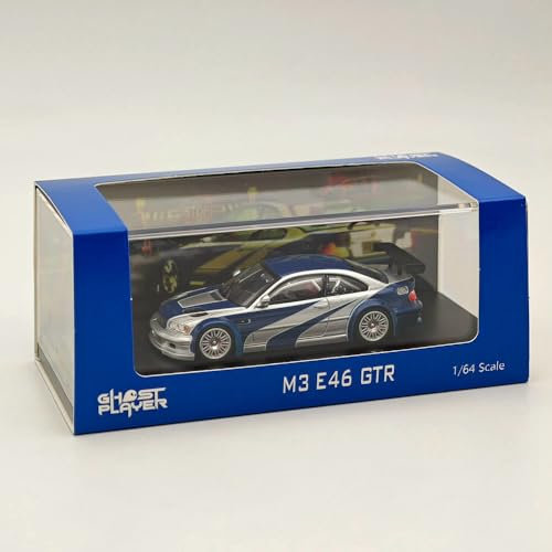 Ghost Player 1:64 für M3 E46 GTR von DCM Diecast Modellauto Miniatur Limited Collection Auto Spielzeug Geschenk