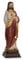 Moritz Jesus Christus Statue 22 cm - Handbemalte Heiligenfigur mit Heiligem Herz - Christliche Dekoration aus Kunstharz für Altar und Gebetsraum