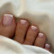 Faux ongles d'orteils courts French - Couverture complète - Finition nude avec pointes courtes - Extensions d'ongles d'orteils et autocollants pour orteils - Faux ongles d'orteils qui durent