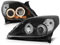 Scheinwerfer Angel Eyes kompatibel mit Opel Vectra C/Signum Facelift Bj. 05-08 Schwarz