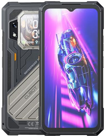 Cubot KingKong X - Smartphone da 6,58 FHD+, 16GB RAM e 512GB ROM, Tripla Fotocamera 100 MP + Macro 5 MP, Batteria 10200mAh, Android 14, Processore MediaTek Dimensity 7050, Colore Nero