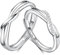 ANAZOZ Ring Unendlichkeit Silber 925, Verlobungsring Paar Verstellbar Mit Gravur I Love You Hochzeitringset mit Zirkonia