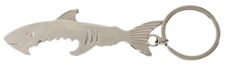 NONGYU 2Pcs Fish Shaped Keychain Bottle Opener Multifunctional Metal Bottle Opener Keyring for Women Men Christmas Birthday