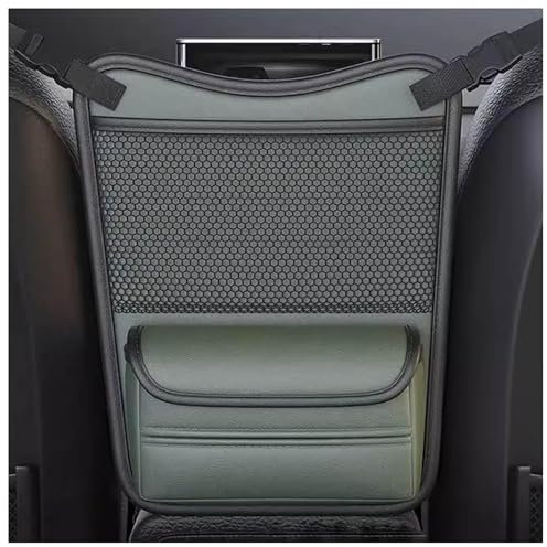 ZKSJFU Auto Organizer für VW Multivan T6, Nappaleder Organizer Auto Multifunktionale Aufbewahrung Organizer Auto Rücksitz Kinder Zentral Sitz Organizer Auto,C