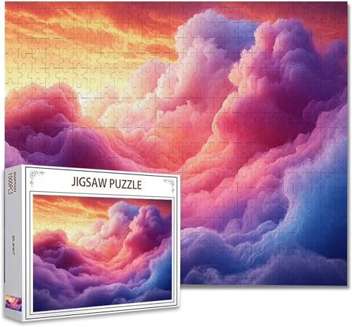 Puzzle 5000 Teile Farbe Puzzle Erwachsene Groß Panorama, Klassische Schwerpuzzle PäDagogisches Spiel Herausforderung Impossible Kunstpuzzle, Compact Box Mit Poster Geschenke für Frauen/MäNner G-7