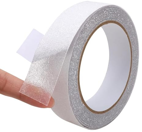 Antirutsch Klebeband Nachtlicht Treppe,Anti Rutsch Klebeband 5cm*10m, Wasserdicht Anti Slip Tape, Vorbeugung von Stürzen Bei Älteren Menschen und Kindern, Innen- und Außeneinsatz. (Transparent, 10m)