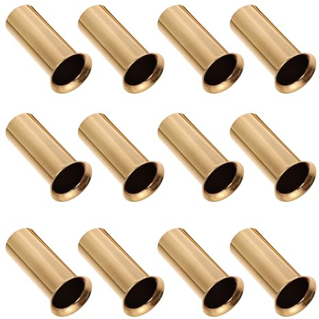 HOUDERCO Lot de 12 Fourreaux pour Lustre en Fer, Style Européen Rétro, Résistants la Chaleur, Légers, pour Remplacement de Caches Anciens