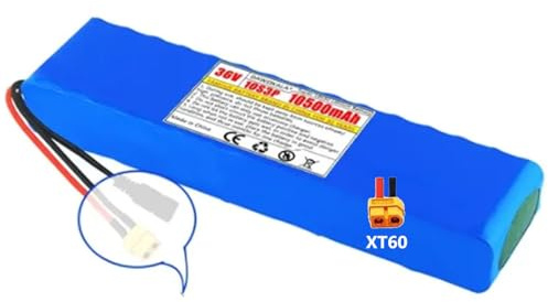 36V 10.5Ah Elektrofahrrad Batterien 10S3P Elektroroller Akku Pack Eingebautes BMS Ebike-Akku Mit Ladegerät für Elektrofahrräder Scooter Go-Karts Faltfahrräder Rollstühle