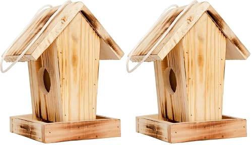 Vogelfuttersilo Cottage geflammt (Packung mit 2)