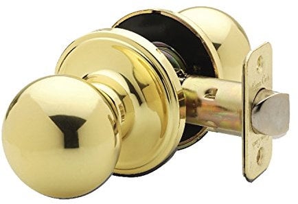 Copper Creek BK2020PB Ball Door Knob, Passage Function, 1 Pack, in Polished Brass