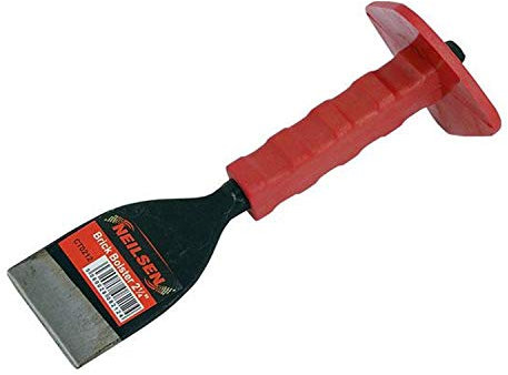 Neilsen 2 1/4 Bolster Chisel, Wood Handle, Straight Edge, Steel Blade