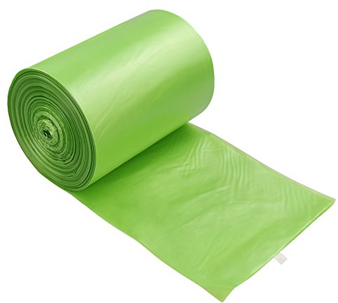 Annkky 50 Liter Müllbeutel, Grün Müllbeutel, Müllsäcke, Abfallsäcke, 125 Taschen