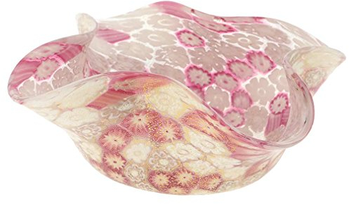 Glass Of Venice Murano Glass Millefiori Decorative Bowl - Tender Rose