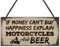 RED OCEAN Beer Motorcycle Enthusiast Motorbike Man Cave Sign Garage Vintage Dad Grandad Gift For Him