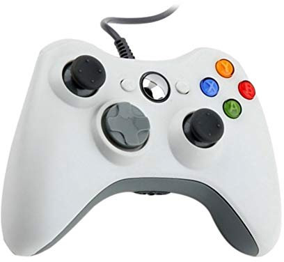 Domybest Manette de Jeu Filiaire Contrôleur de Jeu Câblé USB pour Microsoft Xbox 360 pour Xbox 360 Slim ou PC Windows (avec Fil USB)