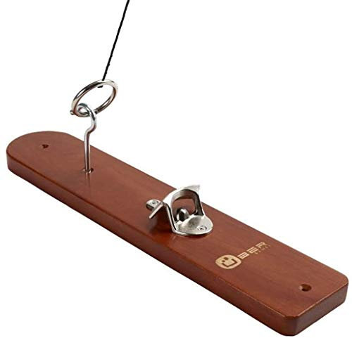 Uber Games Hook and Ring Game – Premium Indoor or Outdoor Wooden Ring Toss Skill Game with added Magnetic catch Bottle Opener – Perfect for Pub, Garden, Garage Fun