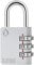 [ZARKER XD35] Small and Heavy Duty 3-Digit Combination Padlock Different Design Defferent Colors and Strong Metal Locking Mechanism - Grey 1pack