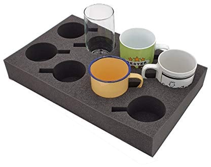 XL porte-gobelet et porte-verres pour jusqu'à 8 pièces | Mousse pour camping, caravane, camping-car, bateaux | Support de tasses XL