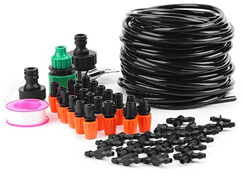 Kit d'irrigation Goutte 15M Kit d'irrigation Jardin Système d'arrosage DIY Système d’arrosage Automatique Pratique pour Jardin Terrasse Serre Potager Gazon