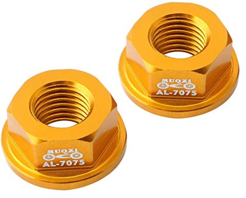 Kinderfahrrad Kettenblatt Muttern M10 Laufrad Achsmuttern - Gold