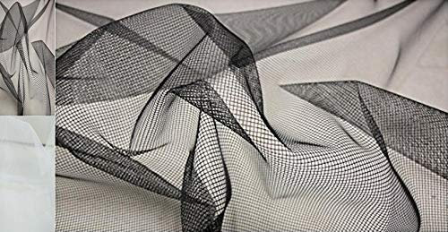 Stoffbook Rejilla de tela de malla negra para mosquitos, C228 (negro)