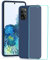 YATWIN Silikon Hülle für Samsung Galaxy S20 Plus, Soft-Touch, Stoßfest, Staubdicht, Ganzkörper-Schutzhülle, Schwarz