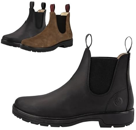 SUEDWIND FOOTWEAR Stiefeletten 1888 Australian Classic – Gr. 35-47 | Leder-Reitstiefeletten – Reitschuhe mit Lederfutter, Einlegesohle, Gummisohle – Chelsea Boots f. Gassi, Reiten & Reisen