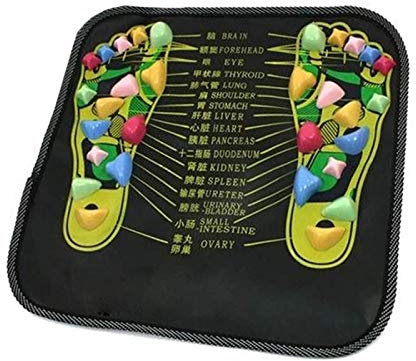 Syfinee Akupunktur Kopfsteinpflaster Fußmassage-Kissen Reflexzonenmatte Akupoint Physikalische Massage Fußpolster Schmerzlinderung Gesundheitspflege