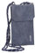 Zwei Handytasche zum Umhängen MP10 Smartphone-Etui für max. 16 x 9 cm große Smartphones, längenverstellbarer Riemen, wasserfestes Kunstleder (Nubuk-Blue)
