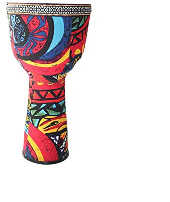 FLFL Djembe Tuning-freie Afrikanische Trommel 10 Zoll Anfänger Kindergarten Erwachsene Musikinstrument Erwachsener PVC Tambourin