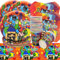 Rainbow Friends Geburtstag Deko,Doyomtoy 61 Stück Partygeschirr Set Geburtstag Party Set Geburtstagsteller Tassen Servietten Geburtstags für Kinder Party Dekoration
