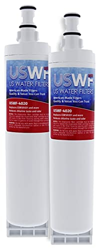 USWF 4396508 Filtro acqua frigorifero 2-pk | Ricambio per Whirlpool 4396508, 4396510, 4392857, NLC240V, Kenmore 46-9010, Filtro 5, EDR5RXD1, Filtro frigorifero, Made in USA