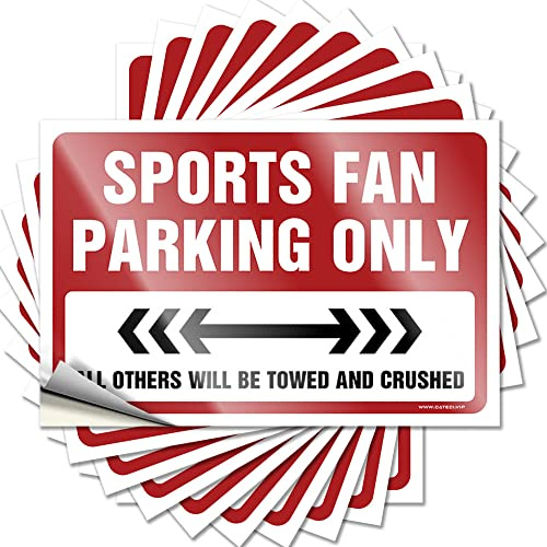 Funny Bumper Stickers Sports Fan Parking Only Funny Sticker 10 Pcs Funny Car Stickers Stickers for Cars (Size : 12X18CM)