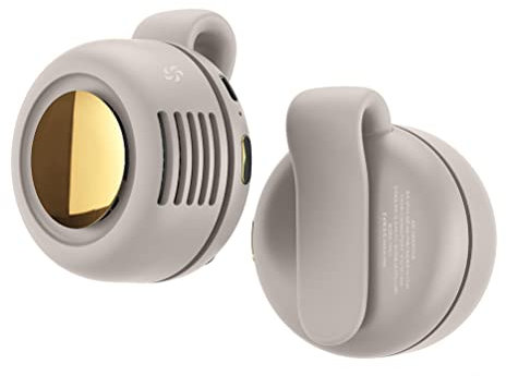 Ventilador Clip Srliya 9 * 7 * 10 Clip Portátil Ventilador de Refrigeración USB Recargable Mini Clip Ventilador Cuello Cintura Ventilador Ajustable Ventilador de Refrigeración de Aire (Blanco)