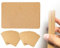 KAPSING 40 Stück Postkarten Blanko Kraftpapier 300 g/m² für Visitenkarten Erstellen Einladungskarten Karteikarten a6 Karten zum Selbstgestalten(braun)