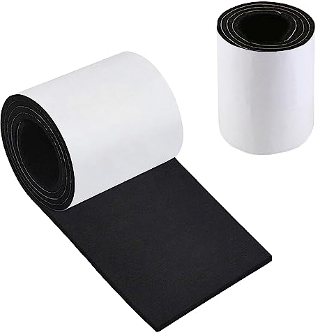 Filzgleiter Selbstklebend 20 * 150 cm Stark Klebend Filzstreifen Selbstklebende Filzgleiter Schwarz 2mm Möbelgleiter Schutzschicht Schneidbar Filz für Couch, Tischbeine, Stuhlmöbelfüße