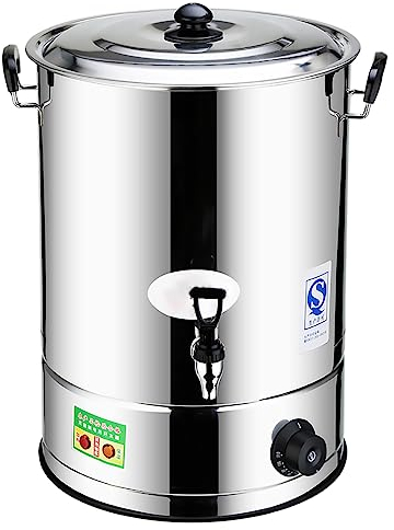 Heißwasserboiler-Spender mit großer Kapazität, Catering-Urne, kommerzieller Heißgetränkespender aus Edelstahl, Kaffee-Urne für Kaffee, Saft, Tee, heiße und kalte Getränke,50L