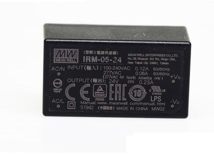 MEAN WELL IRM-05-24 Netzteil für Computer, 5 W, Schwarz