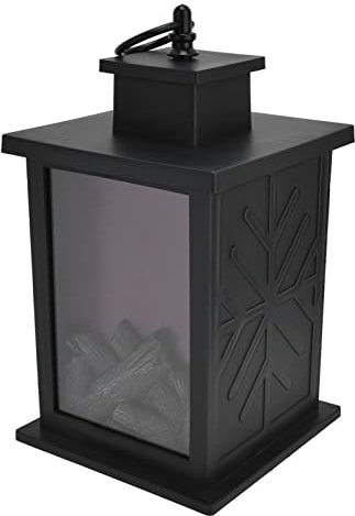 Kamin-Deko-Laterne, Hängende LED-Kaminlampe, Tragbare Dekorative Kamin-Flammenlampe Mit Griff Für Zuhause, Innenhof, Weihnachtsdekoration