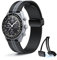 Stanchev Bracelet de rechange pour montre Omega x Swatch MoonSwatch, 20 mm en silicone souple à dégagement rapide, boucle magnétique, étanche, bracelet de rechange pour Swatch Omega homme femme, 20 mm